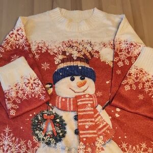 Festive Christmas Snowman Sweater